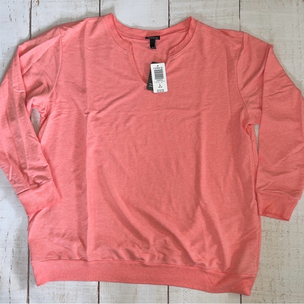 Torrid Pink Crew Neck Sweatshirt
